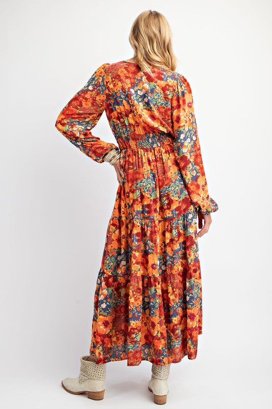 "Autumn" Floral Dress - The Katie Grace Boutique