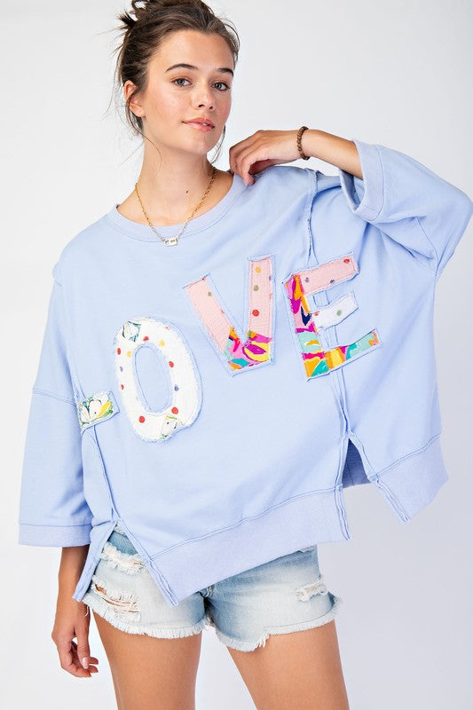 "Millie" Love Applique' Pullover