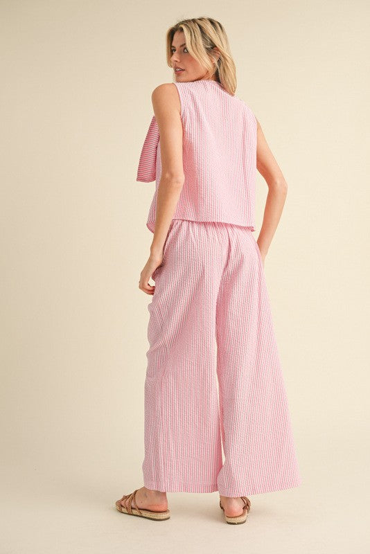 "Mollie" Seersucker Matching Set - The Katie Grace Boutique