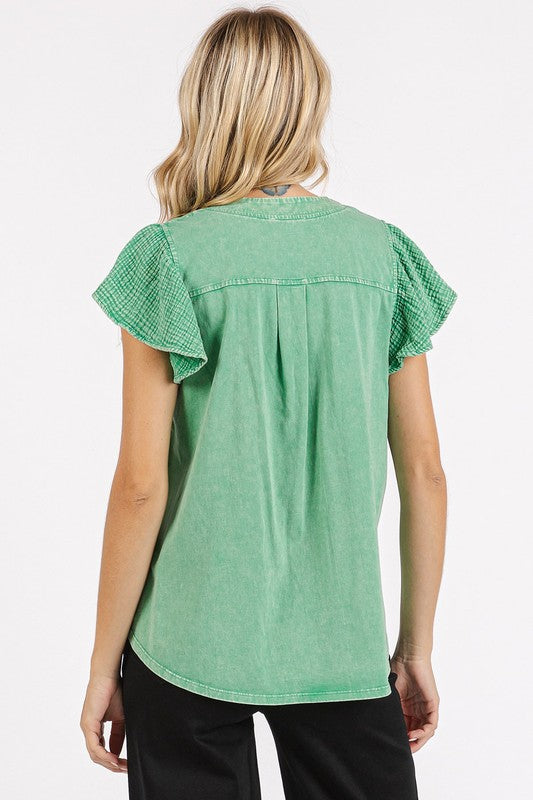 "Abigail" Soft Cotton Top, 2 colors - The Katie Grace Boutique