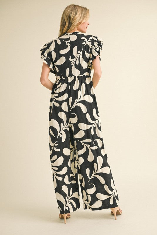 "Elanor" Ruffled Jumpsuit - The Katie Grace Boutique