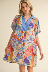 "Yancy" Printed Dress - The Katie Grace Boutique