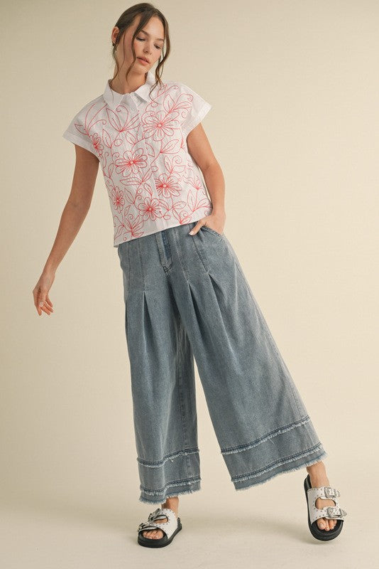 "Charlee" Soft Washed Jeans - The Katie Grace Boutique