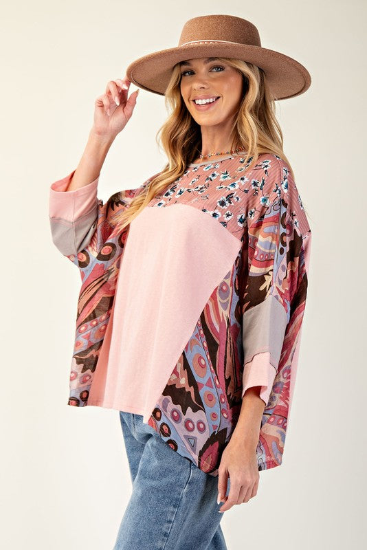 "Rosalie" Mix Match Top - The Katie Grace Boutique