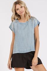 "Addison" Tencel Blouse, 2 colors - The Katie Grace Boutique