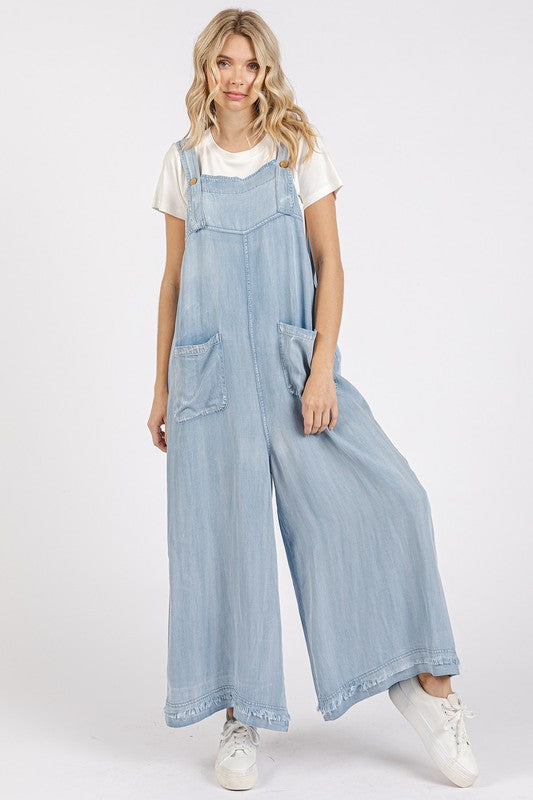 "Daisy" Tencel Overalls - The Katie Grace Boutique