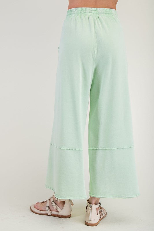 "Lilly" Wide Leg Cropped Pants