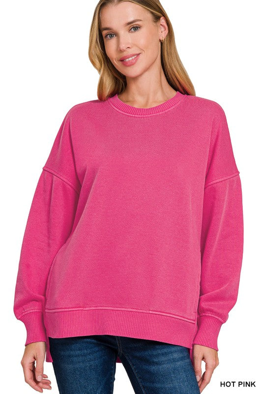 "Penny" Soft Pullover with Ribbed Details, 2 colors - The Katie Grace Boutique