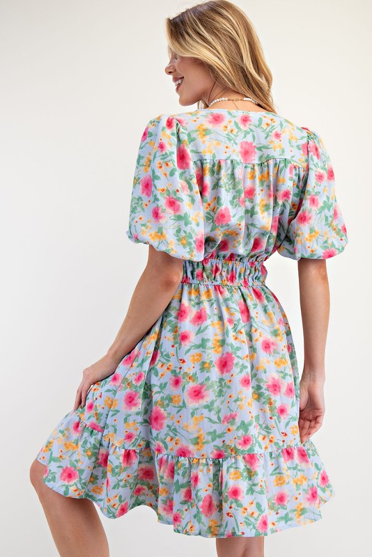 "Daphne" Floral Dress - The Katie Grace Boutique