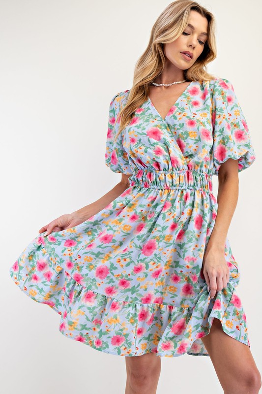 "Daphne" Floral Dress - The Katie Grace Boutique