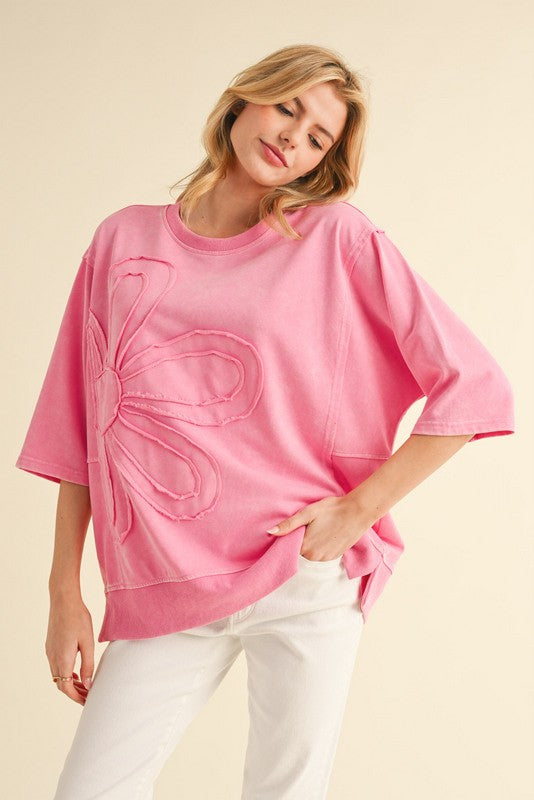"Kylie" Applique Pullover - The Katie Grace Boutique