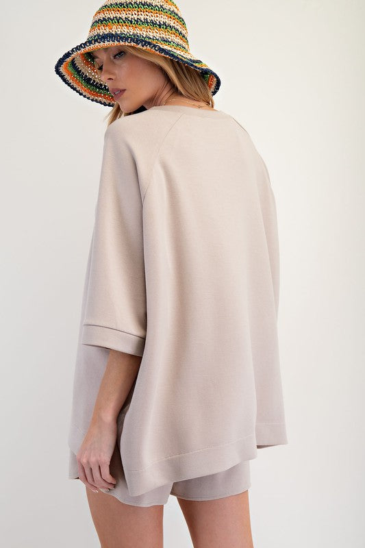 "Jilly" Matching Separates, Mocha - The Katie Grace Boutique