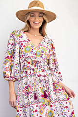 "Sophie" Printed Maxi Dress - The Katie Grace Boutique