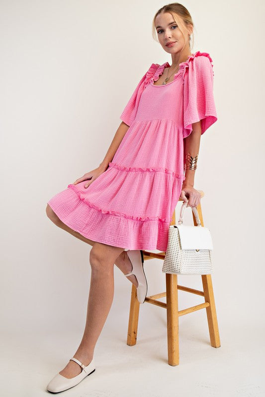 "Nichole" Cotton Dress, 3 colors - The Katie Grace Boutique