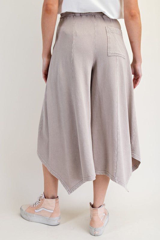 "Joanna" Mineral Washed Pants, Stone - The Katie Grace Boutique