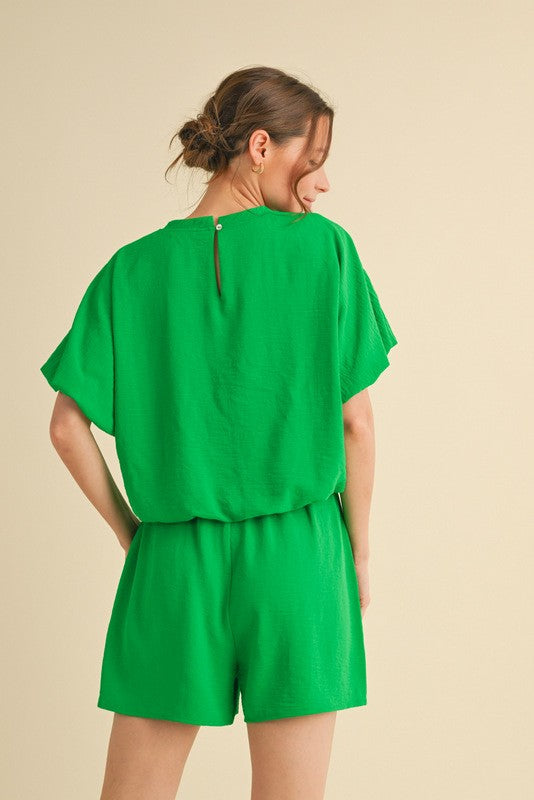 "Emily" Matching Separates, Green - The Katie Grace Boutique