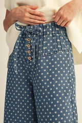 "Emily" Wide Leg Denim Jeans
