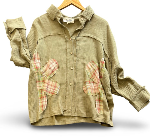 "Courtney" Applique Blouse