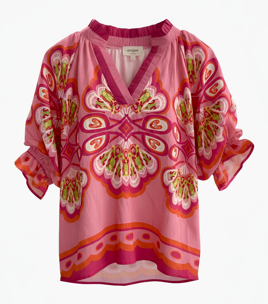 "Bianca" Printed Blouse