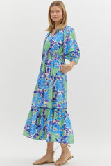 "Chloe" Floral Dress - The Katie Grace Boutique