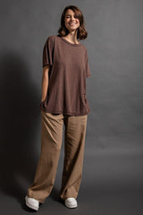 "Carrigan" Mineral Wash Tee - The Katie Grace Boutique