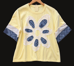 "Mallory" Applique' Top - The Katie Grace Boutique