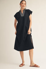 "Noir" Midi Dress