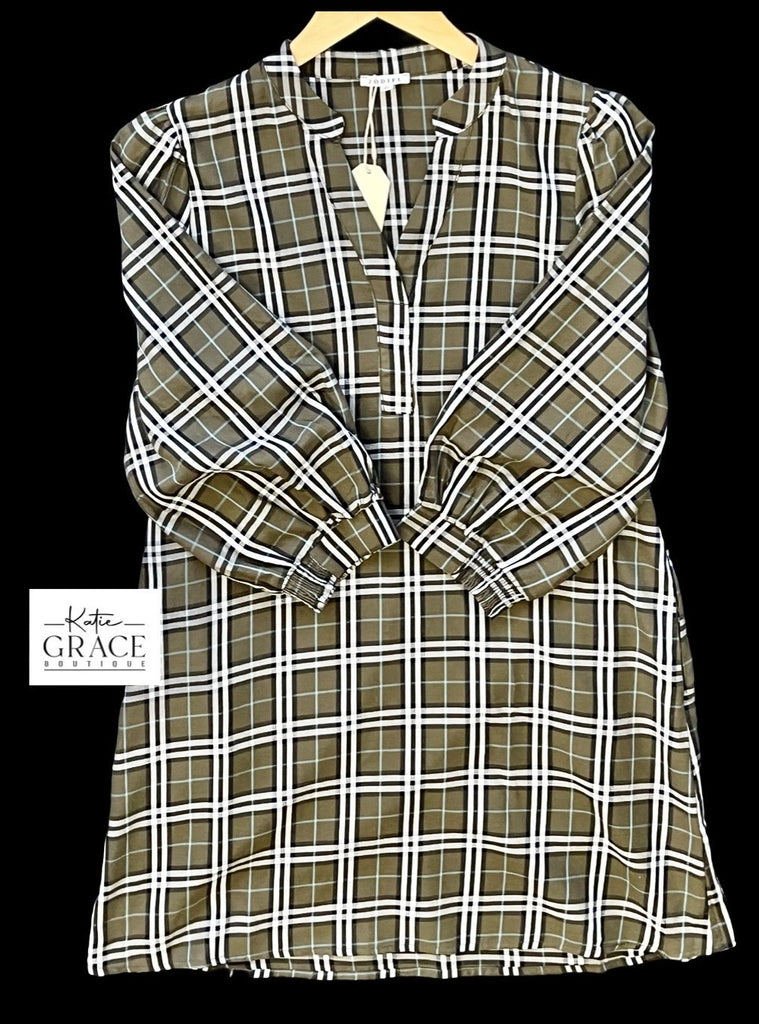 "Stacey" Plaid Dress - The Katie Grace Boutique
