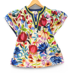"Meadow" Floral Blouse - The Katie Grace Boutique