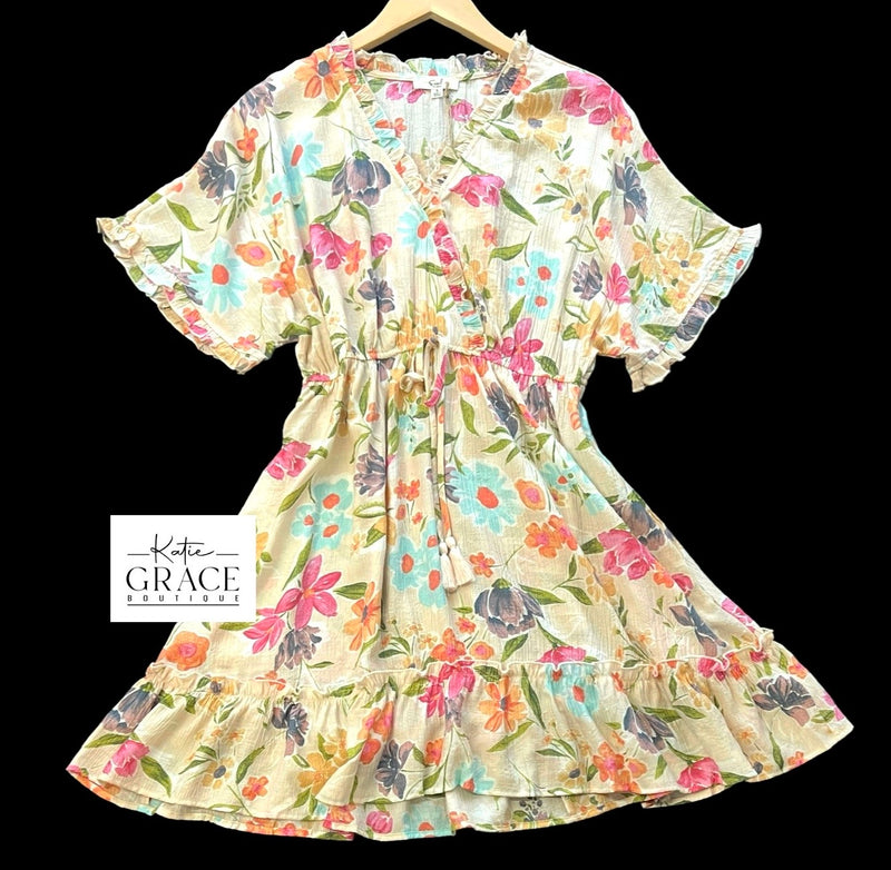 "Tessie" Floral Dress - The Katie Grace Boutique