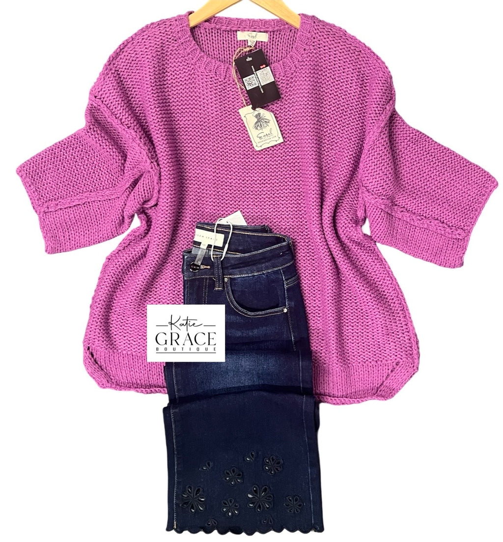 "Sydney" Chunky Knit Sweater - The Katie Grace Boutique