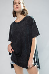 "Carrigan" Mineral Wash Tee - The Katie Grace Boutique