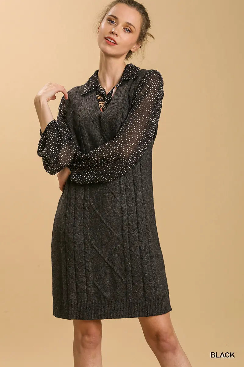 "Maisie" Sweater Dress, 2 colors - The Katie Grace Boutique