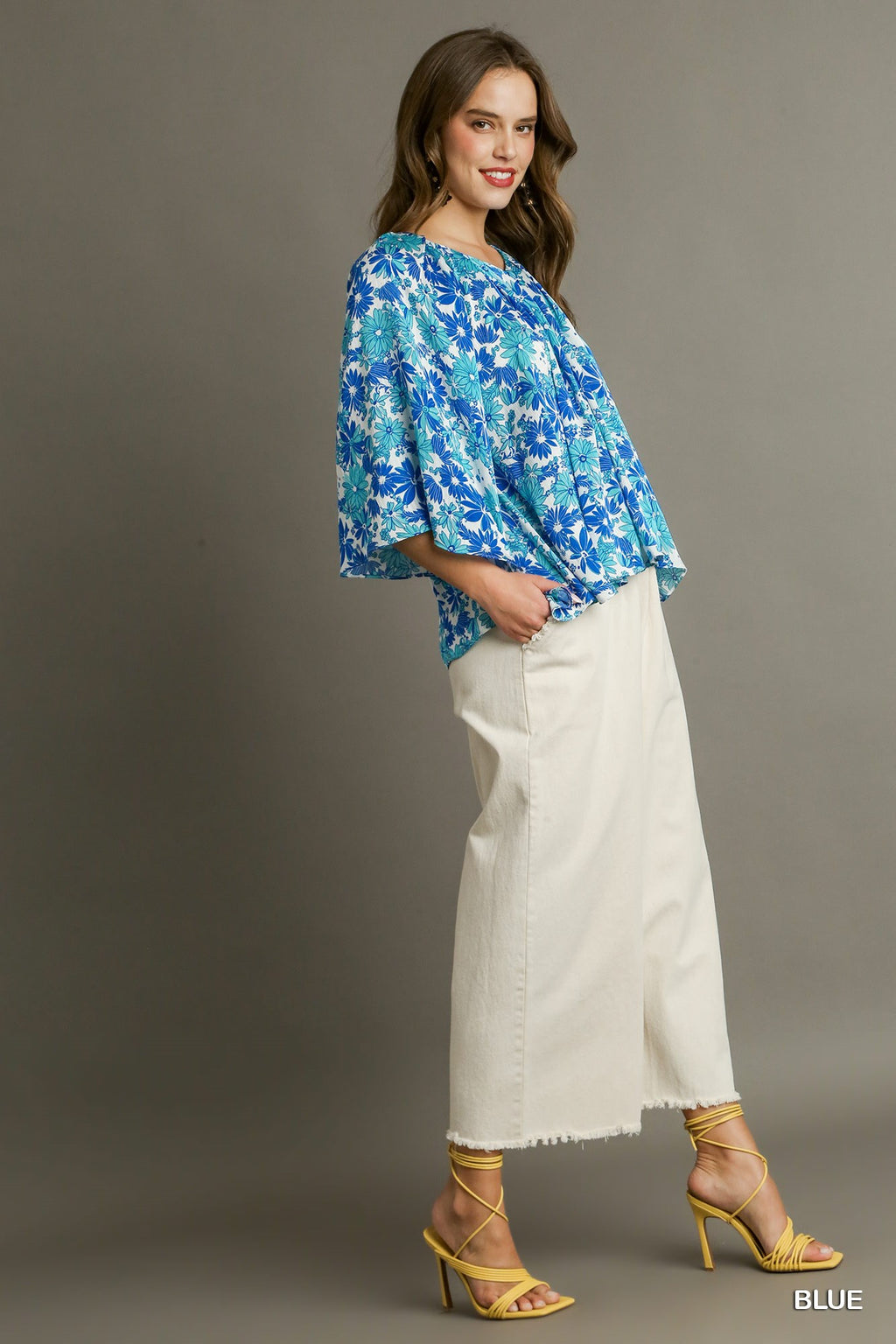 "Beatrice" Floral Blouse - The Katie Grace Boutique