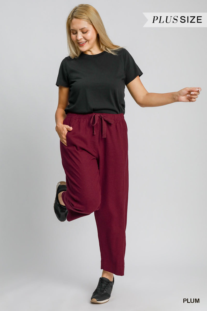 "Tilly" Pull On Pants, 2 colors PLUS - The Katie Grace Boutique