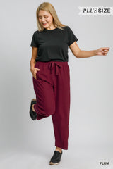 "Tilly" Pull On Pants, 2 colors PLUS - The Katie Grace Boutique