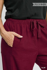 "Tilly" Pull On Pants, 2 colors PLUS - The Katie Grace Boutique