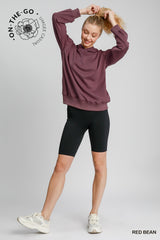 "Eliss" Ruched Sleeve Pullover, Luxe Knit - The Katie Grace Boutique