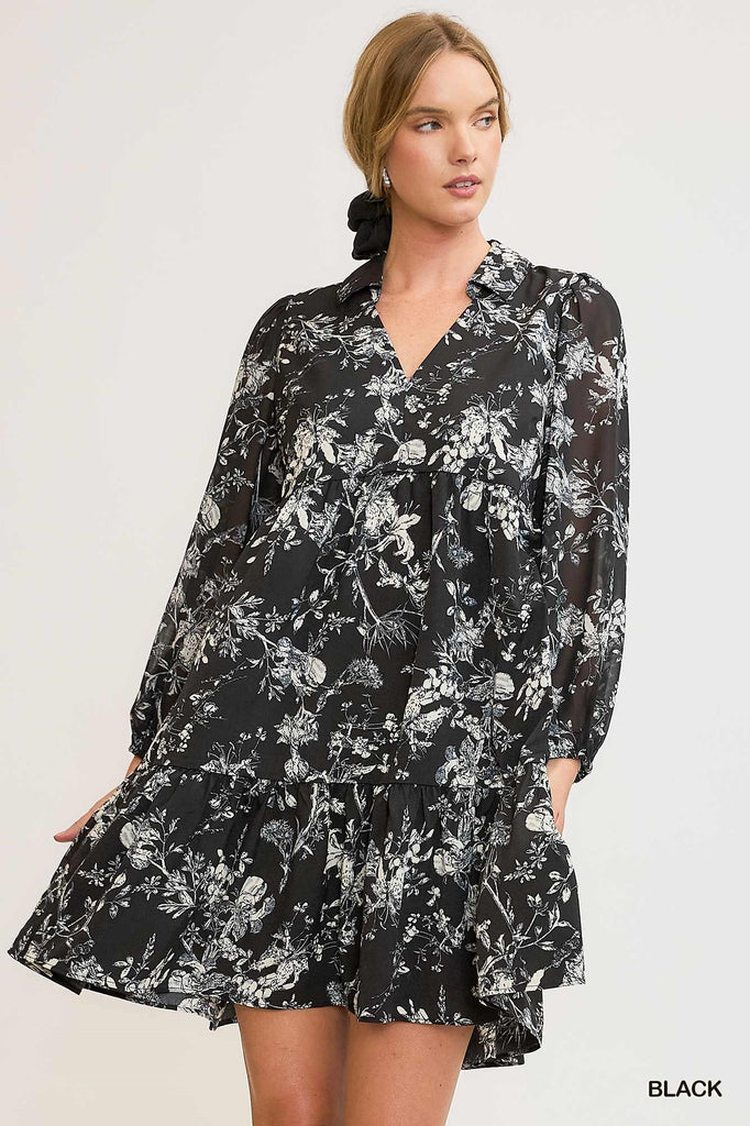 "Theresa" Long Sleeve Dress