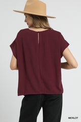 "Abby" Linen Blend Top