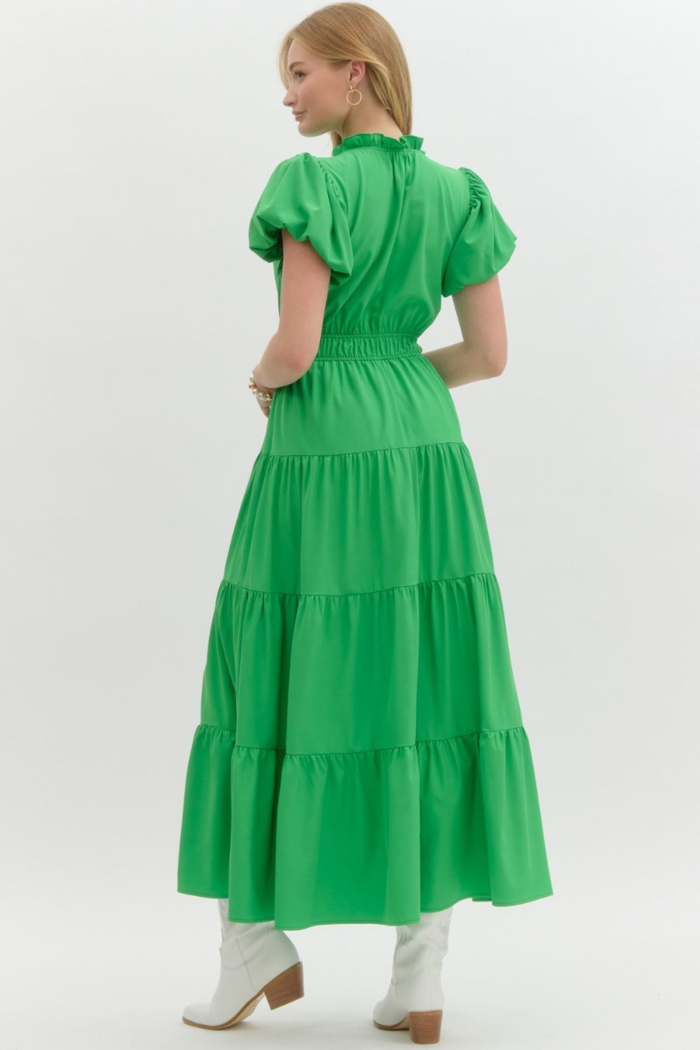 "Priscilla" Puff Sleeve Maxi , 9!! colors - The Katie Grace Boutique