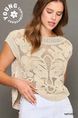 "Pixy" Crochet Sweater - The Katie Grace Boutique