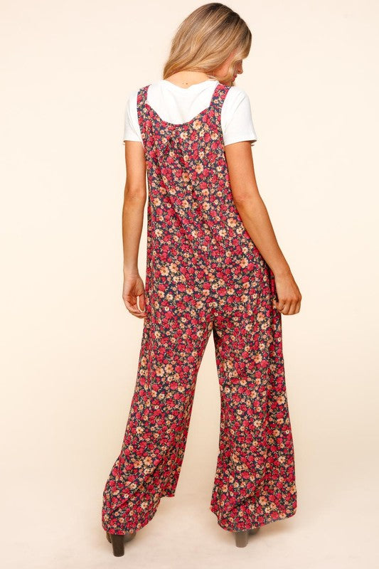 "Tabitha" Floral Overalls - The Katie Grace Boutique