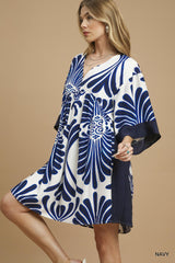"Jilly" Kimono Sleeve Dress - The Katie Grace Boutique