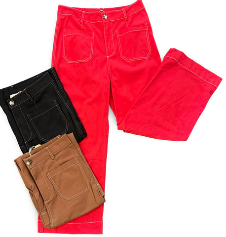 "Reese" Pants with Stichting, 3 colors - The Katie Grace Boutique