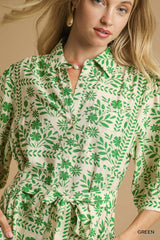 "Sunnie" Button Down Midi Dress - The Katie Grace Boutique