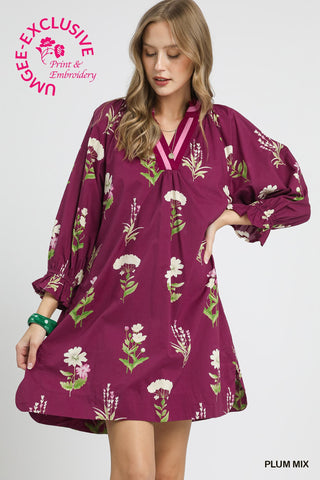 "Plumria" Floral Dress