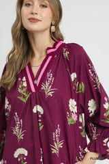 "Plumria" Floral Dress