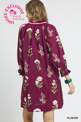 "Plumria" Floral Dress