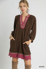 "Emily" Ribbed  Dress, 2 colors - The Katie Grace Boutique